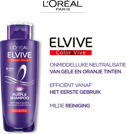 L’Oréal Paris Elvive Color Vive Purple Shampoo - Blond & Grijs Haar - 200ml