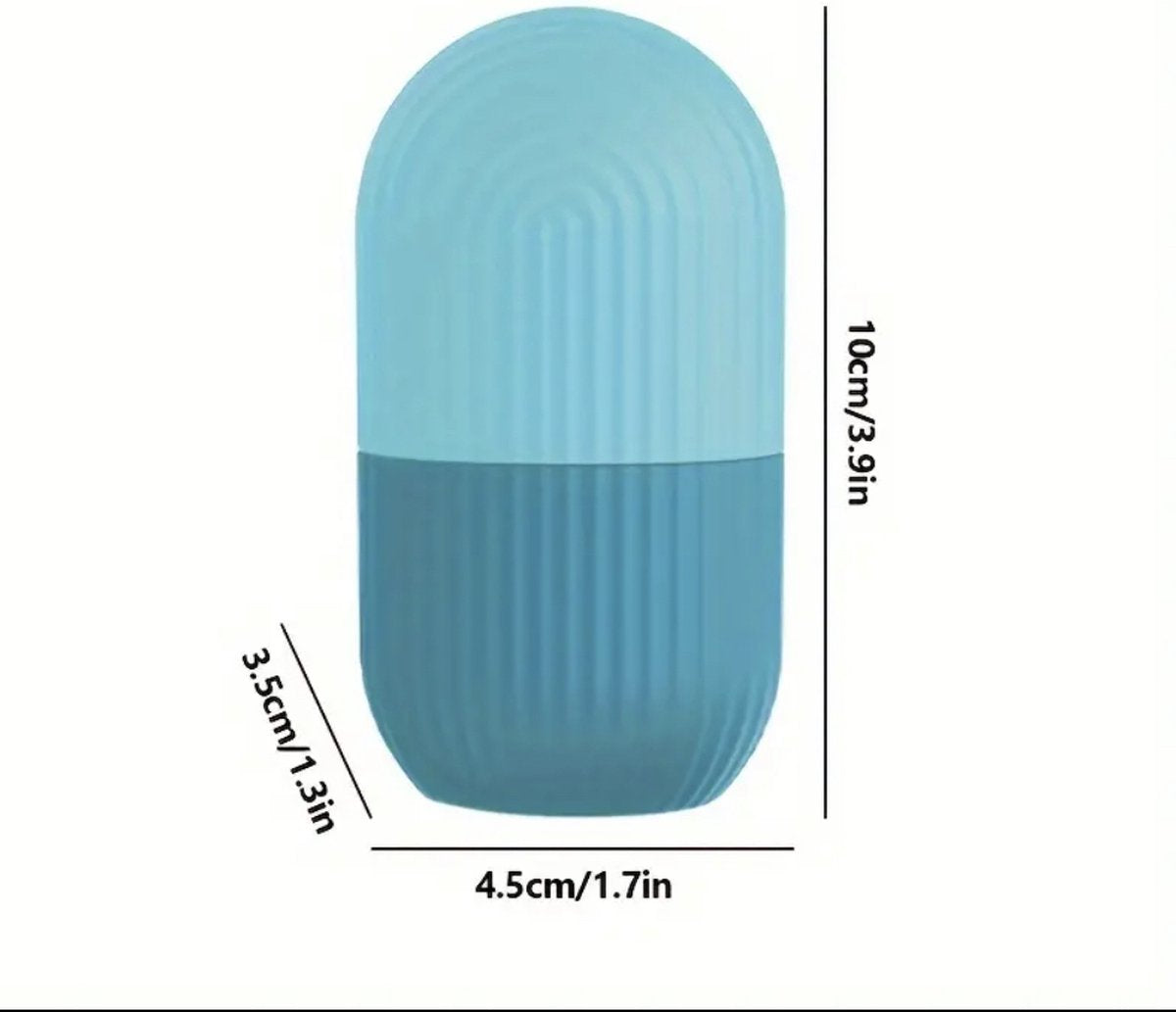 Gezicht ijs roller – Gezicht Ijsroller - Ijs contouren – face icing – face ice contouring – ice skin care – Paars