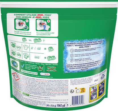Ariel 4in1 Wasmiddel Pods + Actieve Geurbestrijding - 45 Wasbeurten