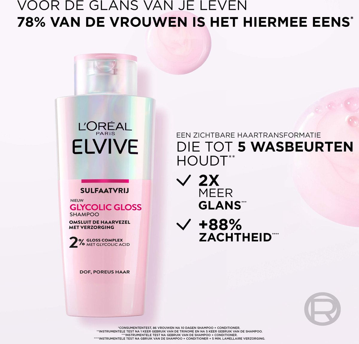 L'Oréal Paris Elvive Glycolic Gloss Shampoo 200ml