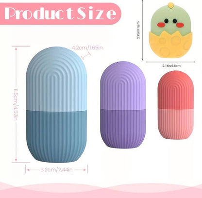 IJs Roller Gezicht - Ice Roller - Gezicht Roller Siliconen - Gezichtsmassage - Gezichtsroller - IJsroller - Skin Care - Roze Rood