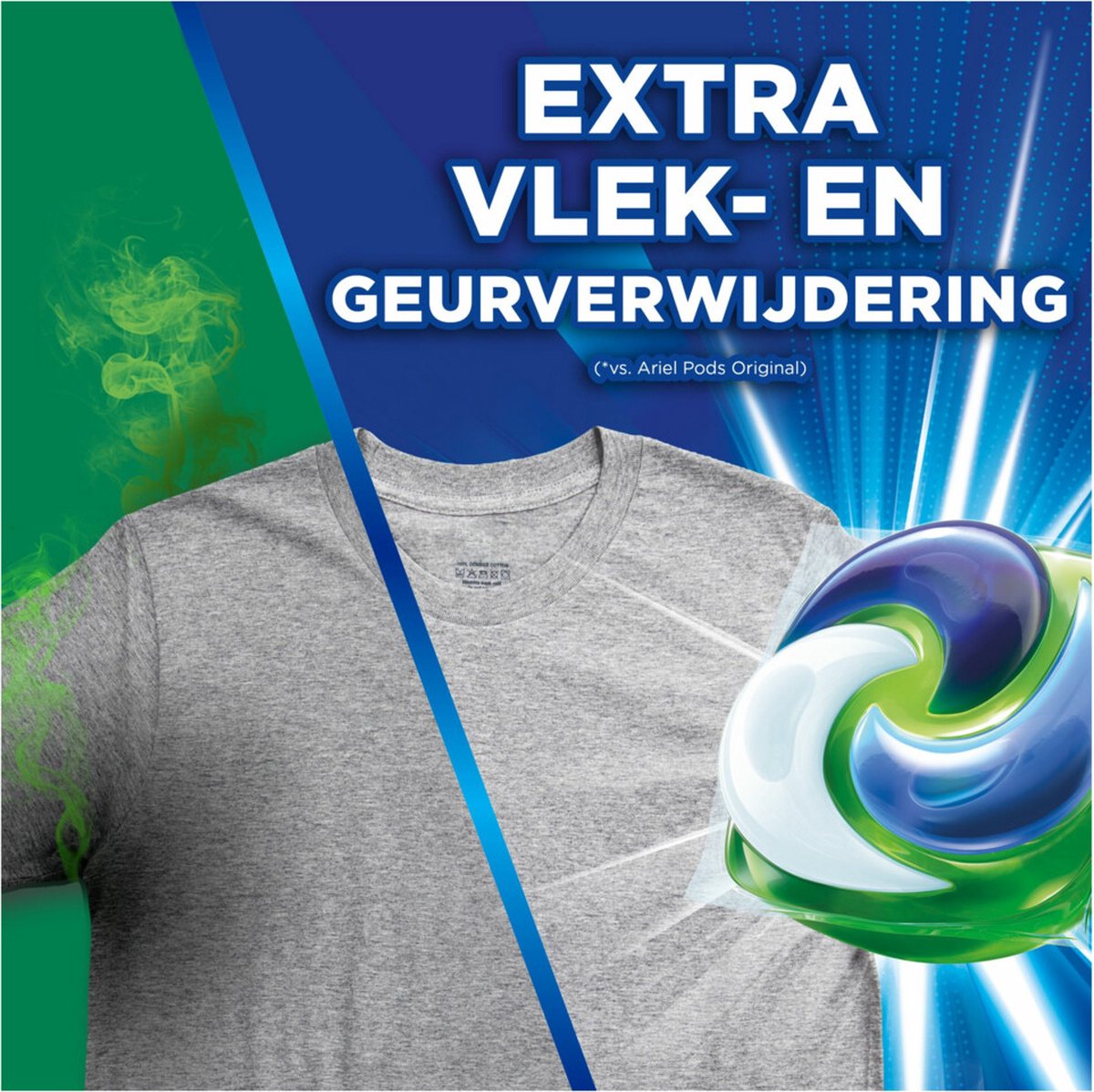 Ariel 4in1 Wasmiddel Pods Actieve Geurbestrijding 19 stuks