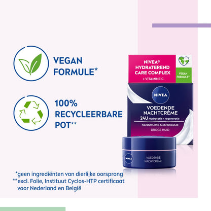 NIVEA Essentials Voedende Nachtcrème - Gevoelige Huid - 50ml