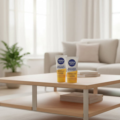 NIVEA Men Gezichtscrème Active Energy - 6 x 50 ml - Voordeelverpakking