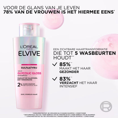 L'Oréal Paris Elvive Glycolic Gloss Shampoo 200ml