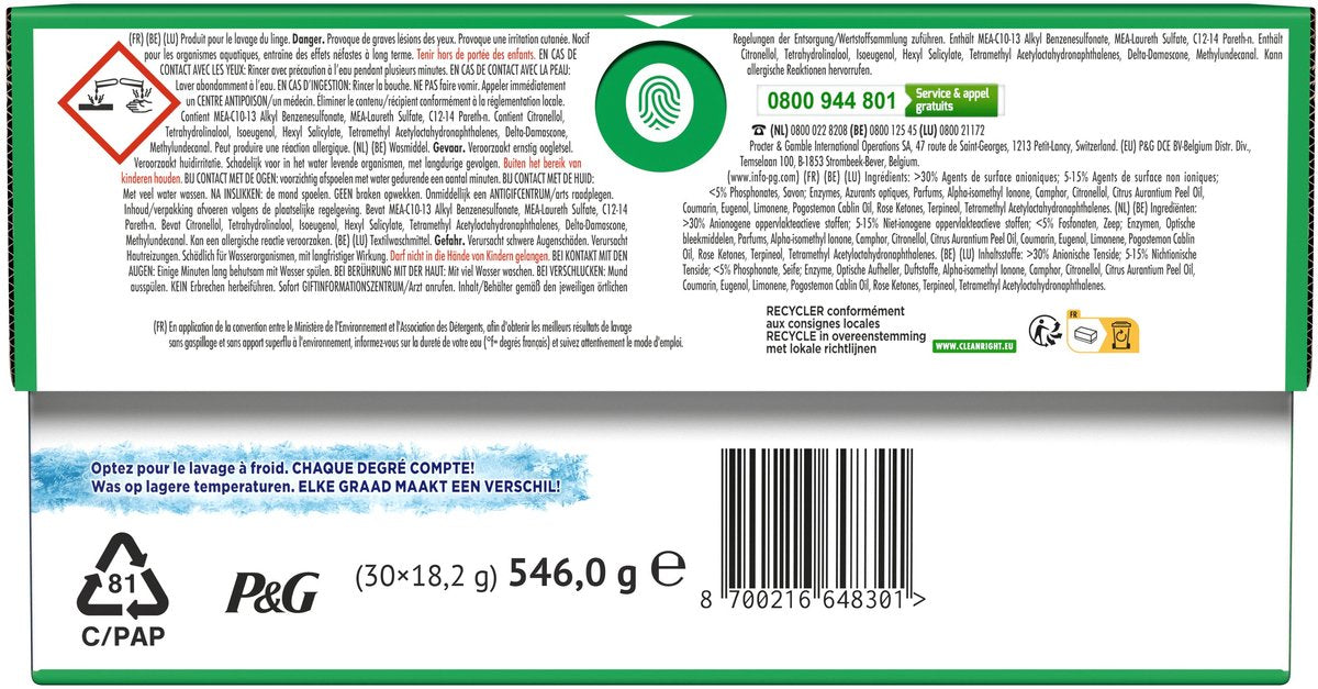 Ariel 3in1 Wasmiddel Pods Original - 4 x 30 wasbeurten