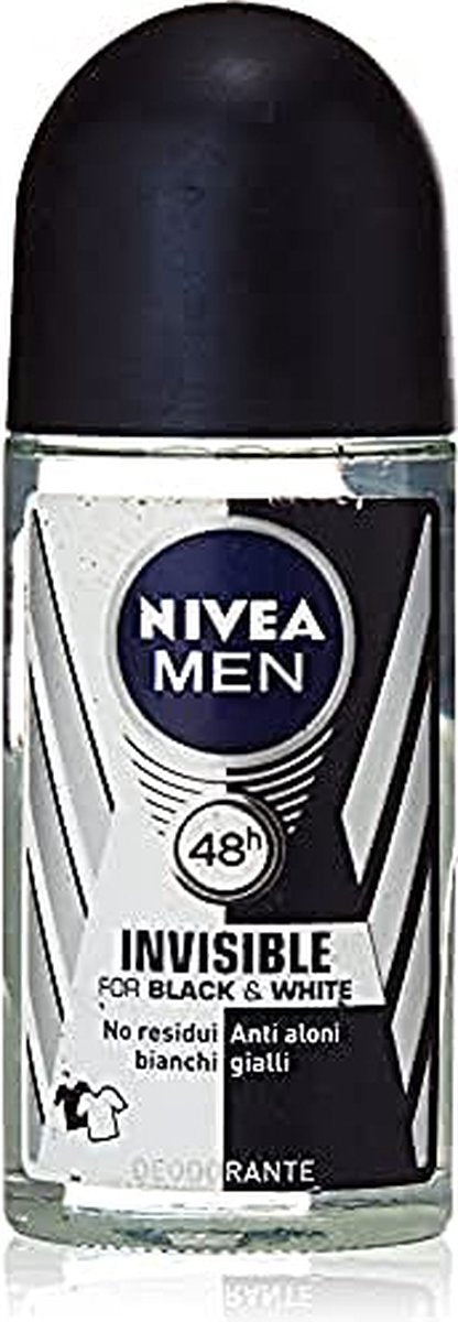 Nivea Men - Deodorant - Roller - Black & White Invisible - Original - 50ml