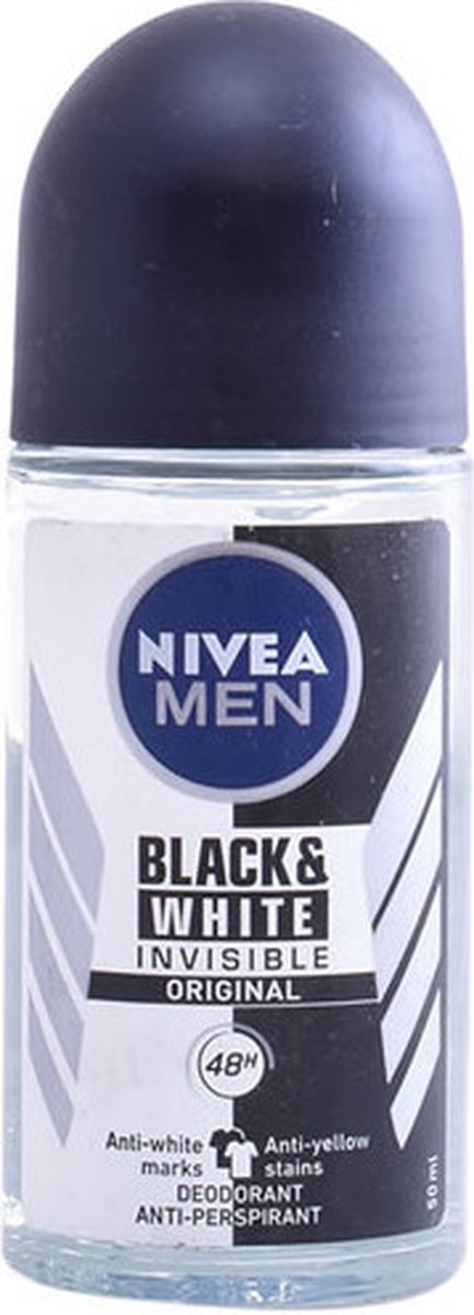 Nivea Men - Deodorant - Roller - Black & White Invisible - Original - 50ml