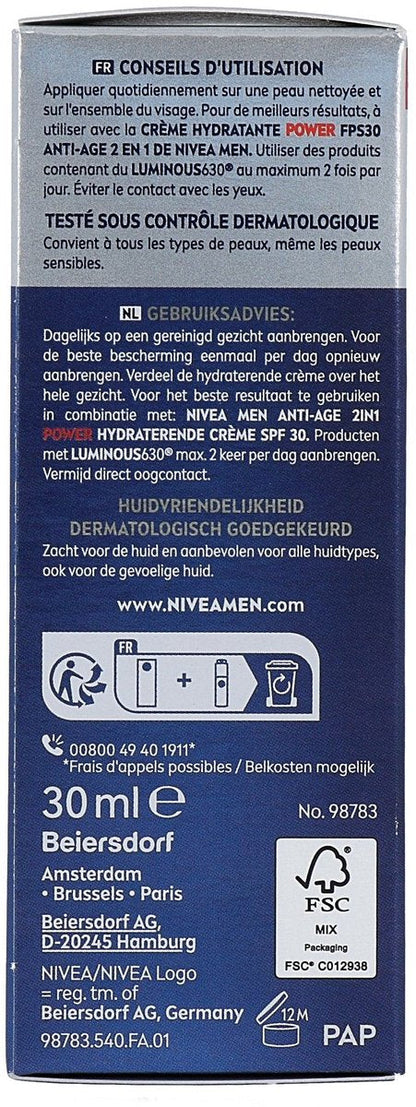 NIVEA MEN Anti-Age 2in1 Power Serum - 30 ml