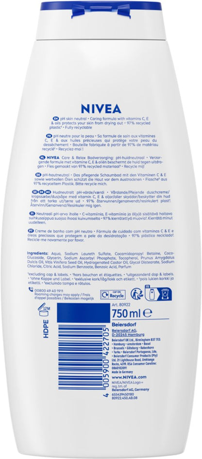 NIVEA Rose & Almond Oil Care Shower Gel - 500ml
