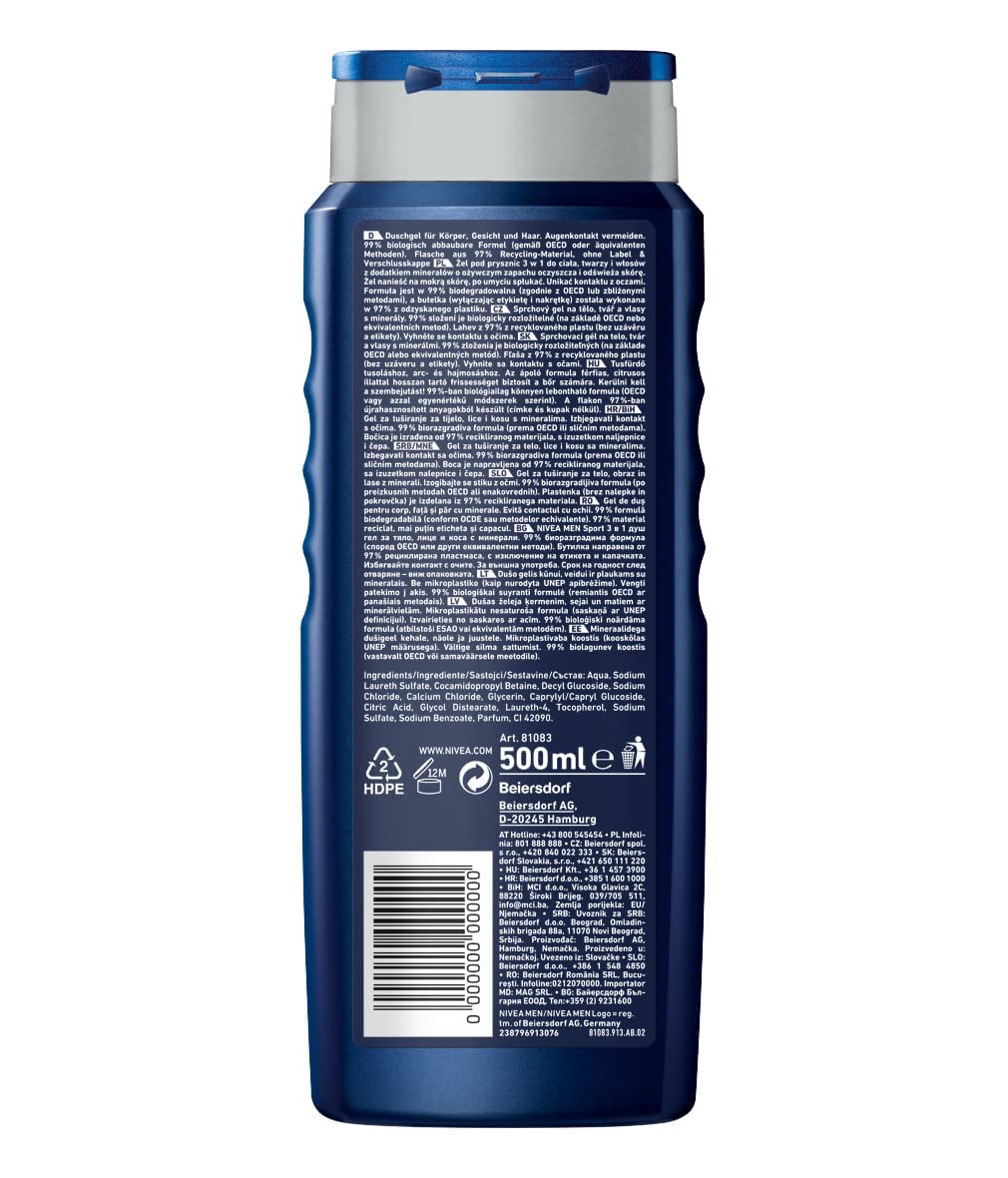 NIVEA MEN Sport Douchegel - 500 ml