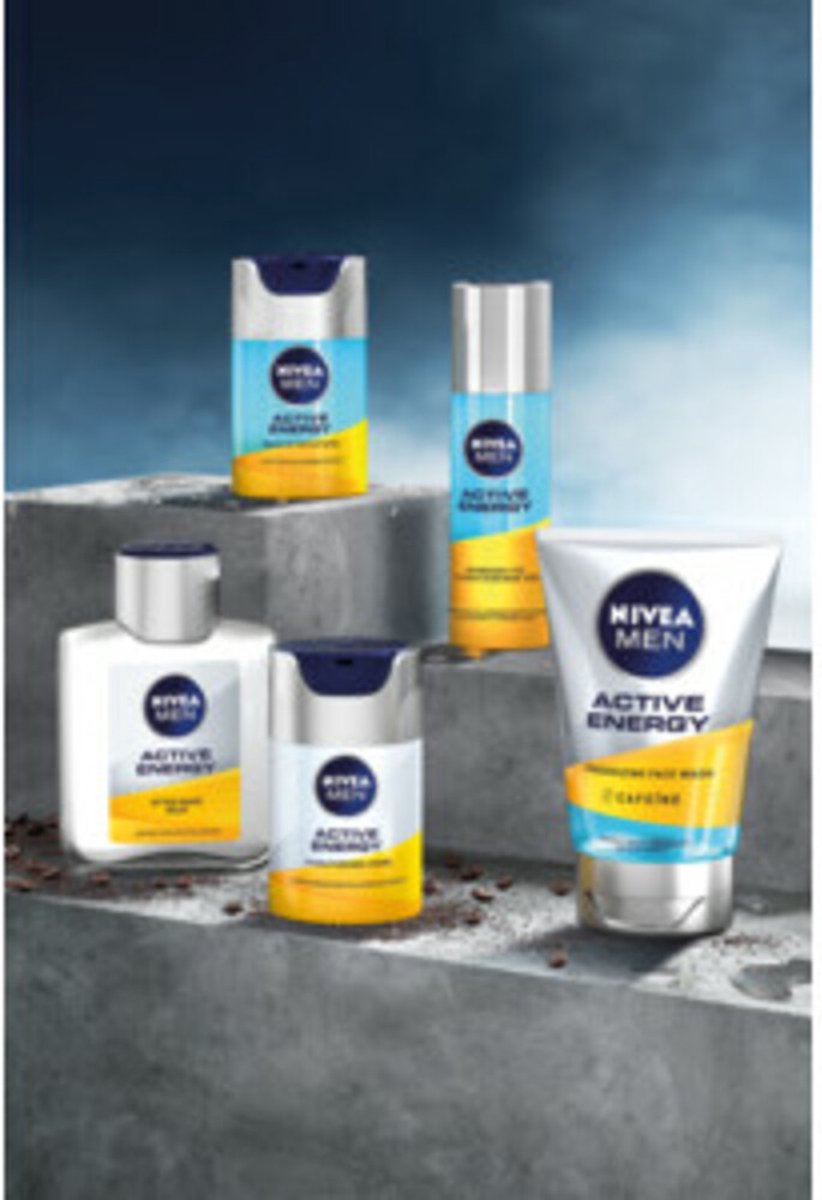 NIVEA Men Gezichtscrème Active Energy - 6 x 50 ml - Voordeelverpakking