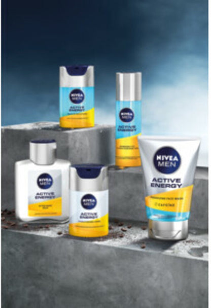 NIVEA Men Gezichtscrème Active Energy - 6 x 50 ml - Voordeelverpakking