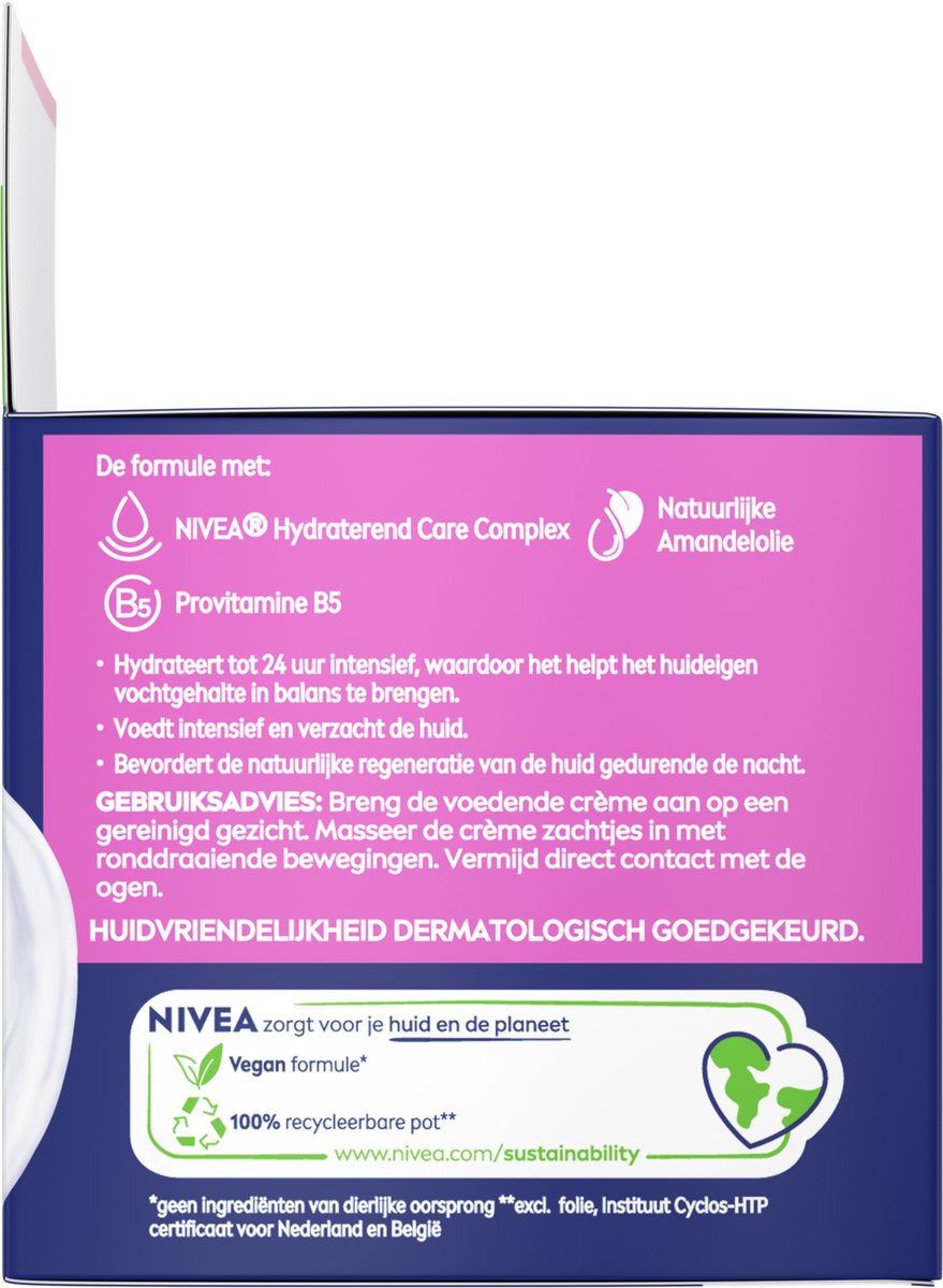 NIVEA Essentials Voedende Nachtcrème - Gevoelige Huid - 50ml