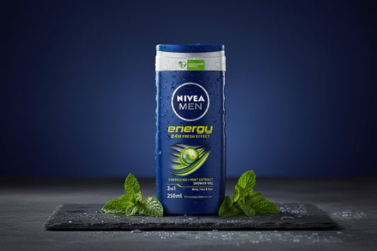 NIVEA Men Energy Douchegel - 250ml - 2 Stuks