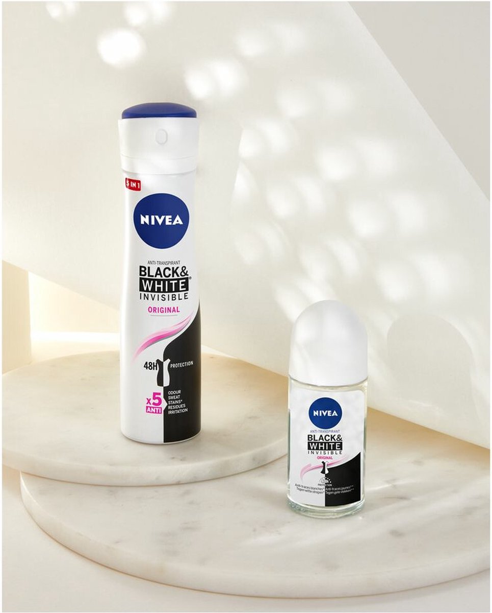 NIVEA Deodorant Spray Invisible For Black & White Clear - 150 ml