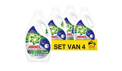 Aanbieding: Ariel Vloeibaar Wasmiddel Professional Regular 2475 ml (4 flessen - 220 wasbeurten)